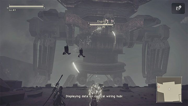 W ruinach miasta identycznie do Route A czekają Was dwie walki z bossami - NieR Automata: 5 Rozdział, Route B - solucja, opis przejścia - NieR Automata - poradnik do gry
