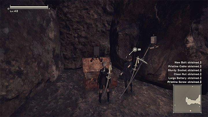 Adam i Eve tak samo jak w przypadku ścieżki A przebywają w jaskiniach pod ruinami miasta - NieR Automata: 5 Rozdział, Route B - solucja, opis przejścia - NieR Automata - poradnik do gry