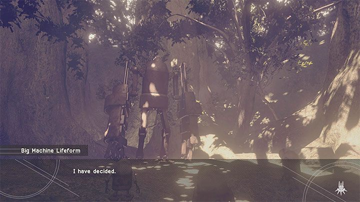 Dotarcie do lasu oraz jego eksploracja nie różnią się w stosunku do ścieżki Route A - NieR Automata: 6 Rozdział, Route B - solucja, opis przejścia - NieR Automata - poradnik do gry