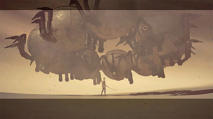 Walka z tym bossem może być dość problematyczna i irytująca, gdyż jego ataki mogą następować w krótkich odstępach czasu od siebie i przeszkadzać Wam w wykonywaniu kolejnych własnych ataków - NieR Automata: 12 Rozdział, A2 - Route C,D - solucja, opis przejścia - NieR Automata - poradnik do gry