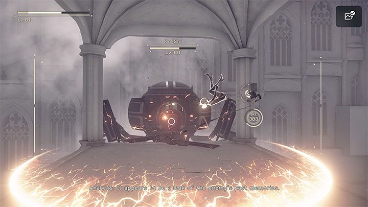 Musicie też starać się unikać innych unikalnych ataków bossa - NieR Automata: 17 Rozdział, 9S i A2 - Route C, D - solucja, opis przejścia - NieR Automata - poradnik do gry