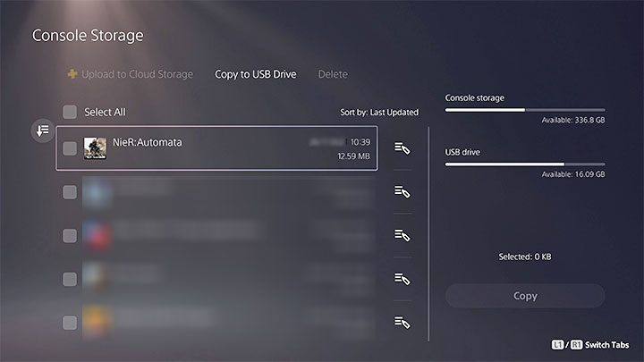 W przypadku konsol PlayStation również możecie stworzyć kopię zapasową sejwów znajdujących się na konsoli - NieR Automata: Backup sejwów - jak zrobić? - NieR Automata - poradnik do gry