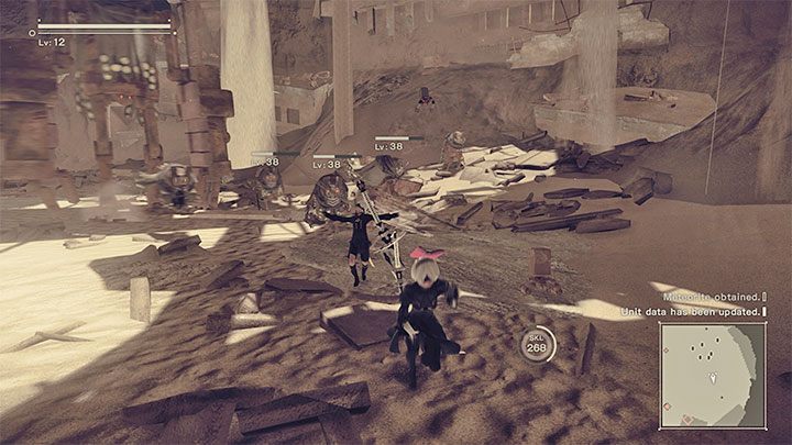 W grze NieR Automata każdy przeciwnik znajduje się na określonym poziomie doświadczenia - NieR Automata: Porady na start - NieR Automata - poradnik do gry