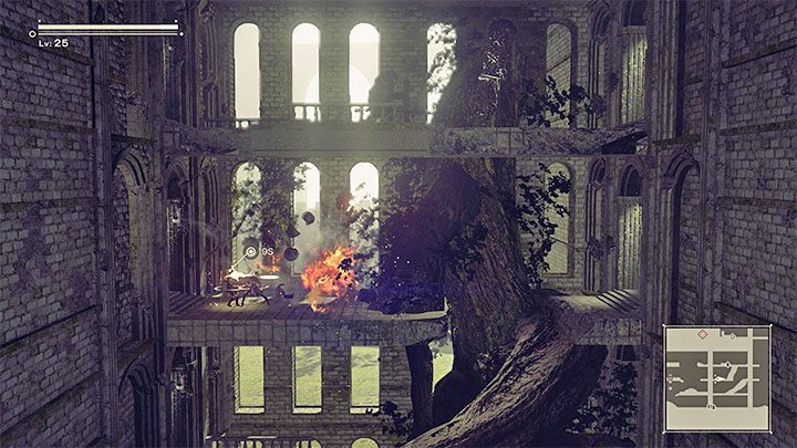 W niektórych scenach pozycja kamery jest odgórnie narzucona i może to Wam utrudniać rozgrywanie walk - NieR Automata: Walka - NieR Automata - poradnik do gry