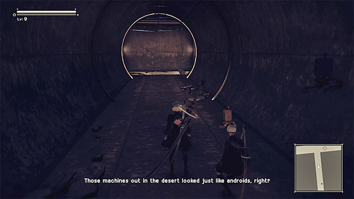 3) Niektóre lokacje przemierza się w bardziej liniowy sposób i jest to przede wszystkim powiązane z zaliczaniem wybranych misji fabularnych - NieR Automata: Eksploracja - NieR Automata - poradnik do gry