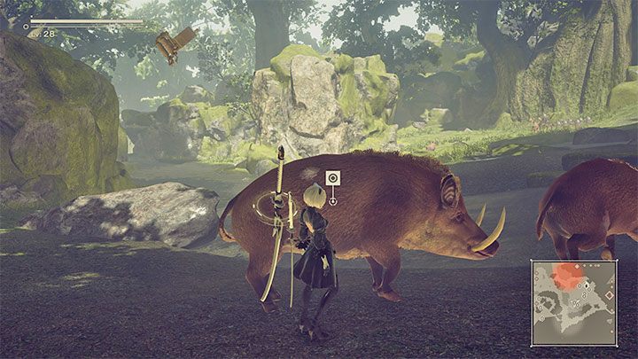 W szybszym podróżowaniu po mapie może pomagać sprint aktywowany wciśnięciem R2 - NieR Automata: Eksploracja - NieR Automata - poradnik do gry