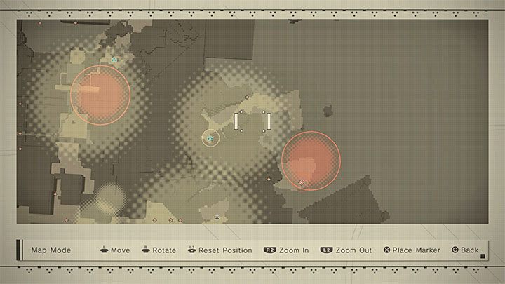W NieR Automata dostępne są dwa rodzaje map - NieR Automata: Eksploracja - NieR Automata - poradnik do gry