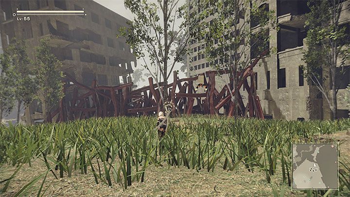 Możecie skorzystać z okazji do rozpoczęcia nowych pobocznych questów w Resistance Camp lub od razu wyruszyć do wioski Pascal (Pascals Village) - NieR Automata: 14 Rozdział, A2 - Route C,D - solucja, opis przejścia - NieR Automata - poradnik do gry