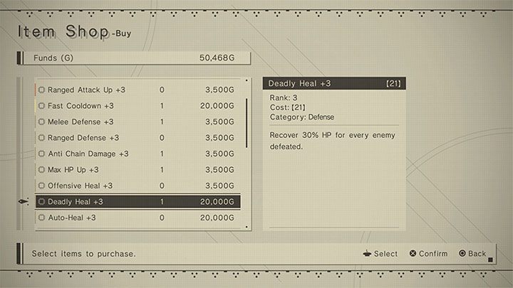 Oto kilka rodzajów chipów pomocnych w temacie leczenia - NieR Automata: Leczenie - jak poprawiać zdrowie? - NieR Automata - poradnik do gry