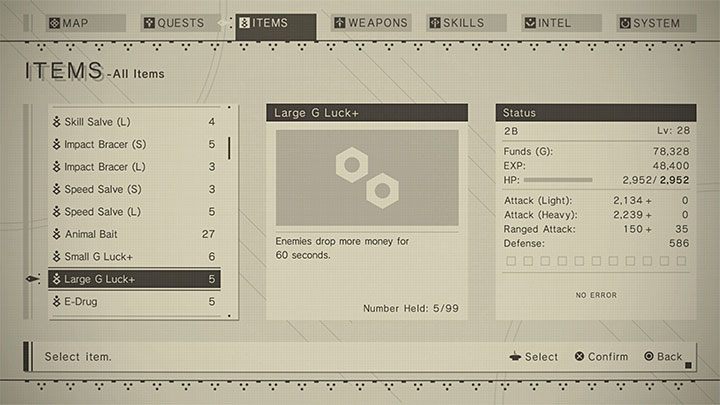1 - NieR Automata: Złoto (G) - jak gromadzić? - NieR Automata - poradnik do gry