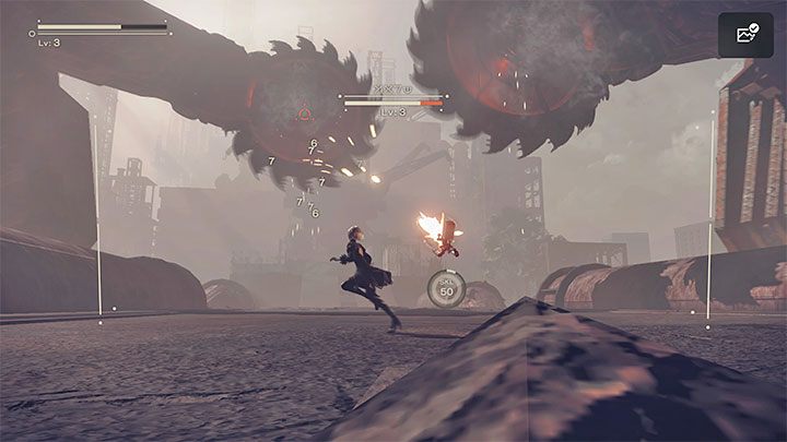 Liniowa trasa przemarszu doprowadzi Was na dużą otwartą przestrzeń - NieR Automata: 1 Rozdział, Route A - solucja, opis przejścia - NieR Automata - poradnik do gry