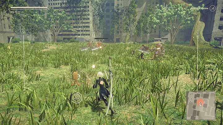 Opis questu: Po wysłuchaniu rozmowy z NPC-em zbadajcie interaktywne obiekty obok niego i zaoferujcie pomoc - NieR Automata: Ruiny miasta - solucja, misje poboczne - NieR Automata - poradnik do gry