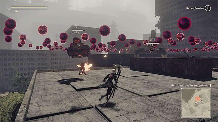 Jedyną bardziej problematyczną grupą jest ta z obrazka - NieR Automata: Ruiny miasta - solucja, misje poboczne - NieR Automata - poradnik do gry