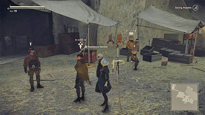 Zleceniodawca questu: Resistance Member (Resistance Camp) - NieR Automata: Ruiny miasta - solucja, misje poboczne - NieR Automata - poradnik do gry