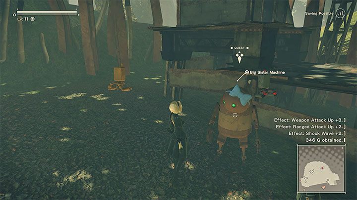 Zleceniodawca questu: Big Sister Machine (Machine Village) - NieR Automata: Wioska maszyn - solucja, misje poboczne - NieR Automata - poradnik do gry