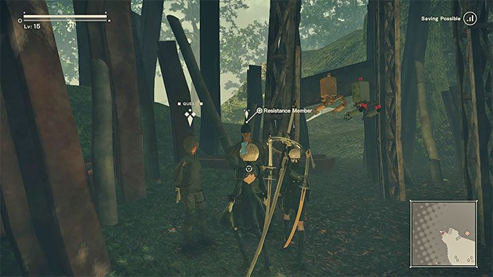 Zleceniodawca questu: Resistance Member (Machine Village) - NieR Automata: Wioska maszyn - solucja, misje poboczne - NieR Automata - poradnik do gry