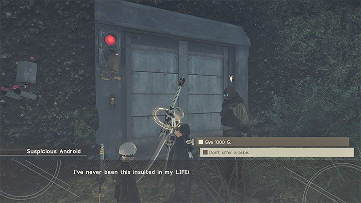 Opis questu: Wejście do podziemnego koloseum ukryte jest za jednym z częściowo zalanych budynków - NieR Automata: Zalane Miasto - solucja, misje poboczne - NieR Automata - poradnik do gry