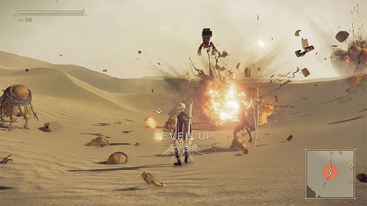 W NieR Automata zmagania rozpoczynacie na 1 poziomie doświadczenia i maksymalnie możecie rozwinąć postacie na 99 poziom - NieR Automata: XP - jak gromadzić? - NieR Automata - poradnik do gry