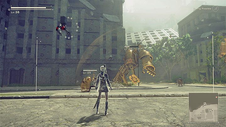 2) Pokonywanie przeciwników - Generalnie nie radzimy unikać za wszelką cenę konfrontacji z przeciwnikami, tylko przystępować do jak największej liczby walk - NieR Automata: XP - jak gromadzić? - NieR Automata - poradnik do gry