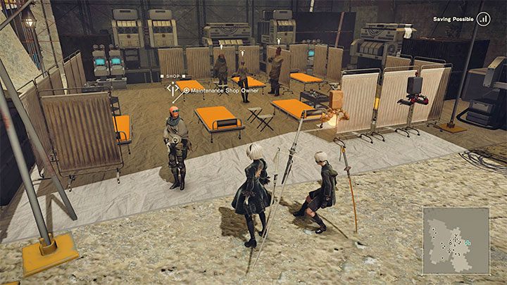 Maintenance Shop Owner jest dostępny od samego początku gry - NieR Automata: Lista handlarzy - NieR Automata - poradnik do gry