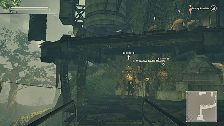 Weapons Trader Machine to maszyna pojawiająca się w wiosce maszyn od samego początku , tzn - NieR Automata: Lista handlarzy - NieR Automata - poradnik do gry