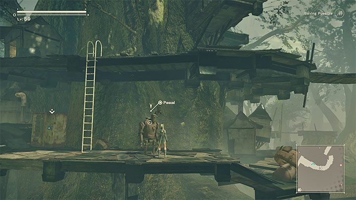 Pascal pojawi się w wiosce jako handlarz po tym jak zdecydujecie się na wymazanie pamięci tej maszyny w trakcie zaliczania ścieżki Route C/D - NieR Automata: Lista handlarzy - NieR Automata - poradnik do gry