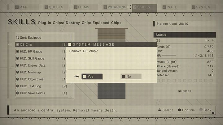 Zakończenie do odblokowania w: rozdział 01-05 i wszystkie kolejne - NieR Automata: Lista zakończeń - NieR Automata - poradnik do gry