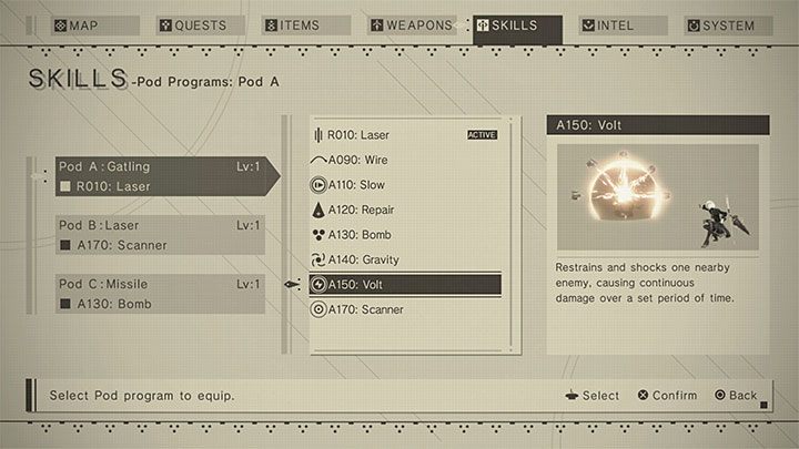 W skutecznym eliminowaniu przeciwników i wygrywaniu walk pomagają pody i nie powinniście ich ignorować - NieR Automata: Rozwój postaci i podów - NieR Automata - poradnik do gry