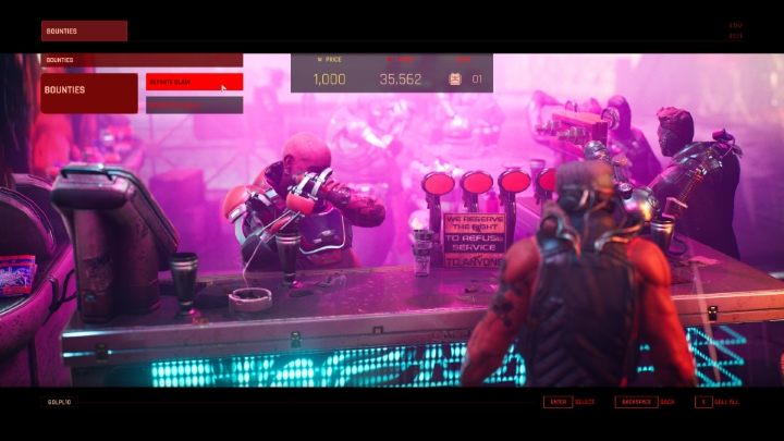 W oknie nagród możesz wybrać, które nagrody chcesz sprzedać - za każdą z nich otrzymasz 1000 kredytów - The Ascent: Nagrody - gdzie sprzedawać? - The Ascent - poradnik do gry