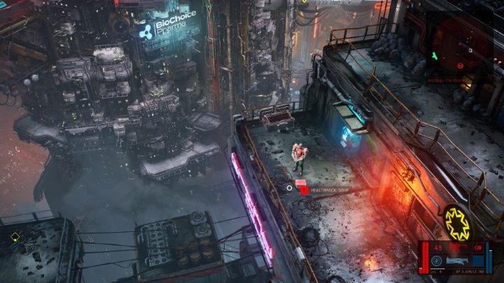 Rozglądaj się za czerwonymi przedmiotami leczącymi. - The Ascent: Porady na start - The Ascent - poradnik do gry