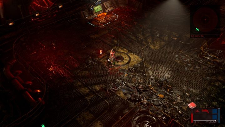 W czerwone fiolki leczące wystarczy wejść. - The Ascent: Leczenie - jak odzyskiwać zdrowie? - The Ascent - poradnik do gry