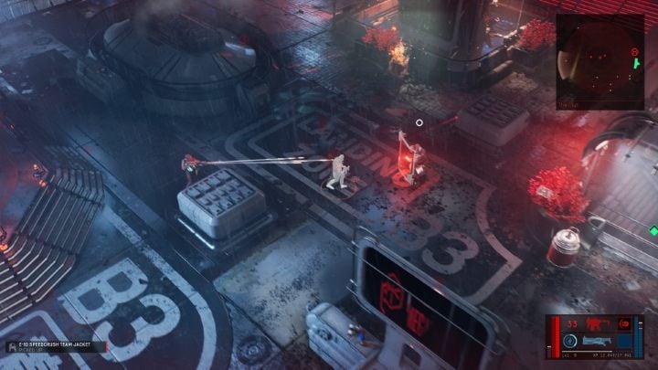 Jak wspomniano wyżej, strzelanie do tarczy ze zwykłej broni nie przyniesie żadnych efektów - The Ascent: Przeciwnik z tarczą - jak pokonać? - The Ascent - poradnik do gry