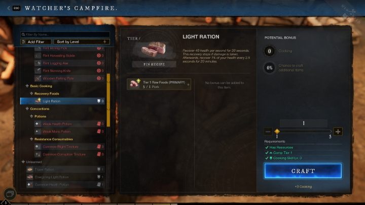 Najtańszym i najłatwiej dostępnym sposobem leczenia się jest używanie Żywności do regeneracji (Recovery Foods) - New World: Leczenie - jak przywracać zdrowie? - New World - poradnik do gry