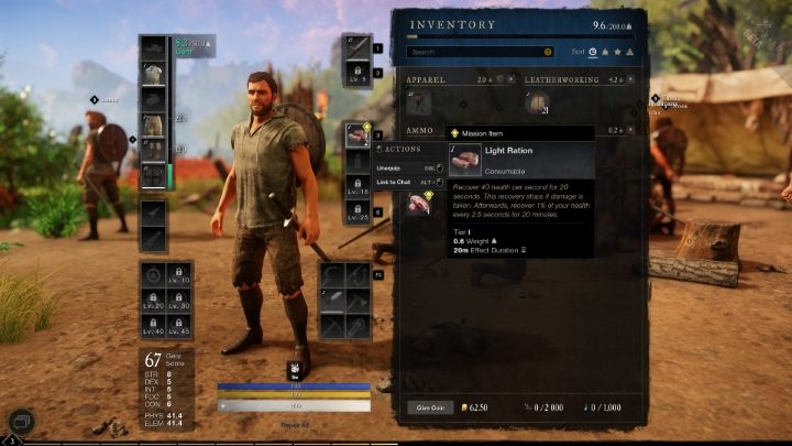 Stworzony przedmiot trzeba umieścić w slocie szybkiego wyboru, aby móc z niego później skorzystać - New World: Leczenie - jak przywracać zdrowie? - New World - poradnik do gry