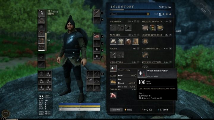 Skuteczniejszym, ale też droższym sposobem na leczenie są Eliksiry lecznicze (Health Potion) - New World: Leczenie - jak przywracać zdrowie? - New World - poradnik do gry