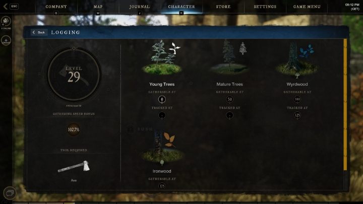 Drzewa w New World zostały podzielone na 4 kategorie - New World: Wyrąb - zbieranie (gathering) - New World - poradnik do gry