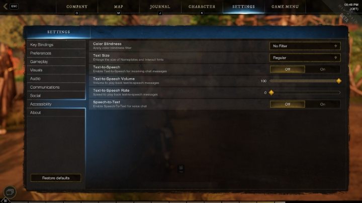 W celu wyłączenia syntezy mowy należy odwiedzić Ustawienia (Settings) w głównym menu gry - New World: Synteza mowy - jak wyłączyć? - New World - poradnik do gry