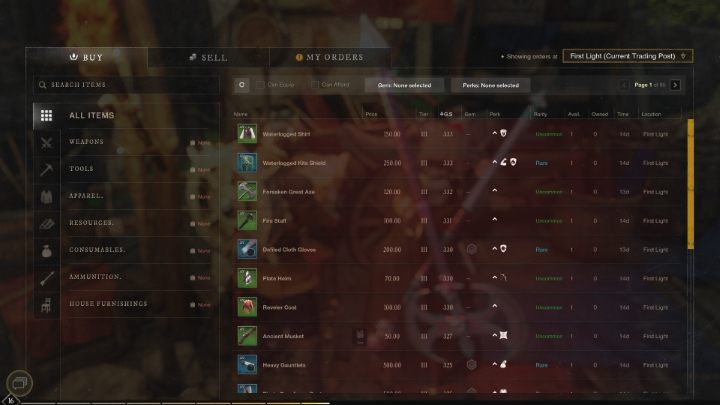 Broń i pancerz znalezione w trakcie eksploracji świata New World mogą w pewnym momencie okazać się zbyt słabe - New World: Jak zacząć - 5 kroków na początek - New World - poradnik do gry