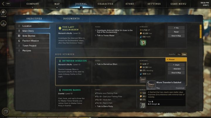 Udźwig w New World można zwiększyć poprzez wyposażenie się w torbę - New World: Udźwig - jak zwiększyć? - New World - poradnik do gry