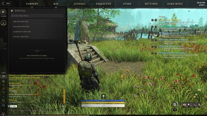 Na początek otwórzcie menu gry poprzez naciśnięcie klawisza Esc - New World: Znajomi - jak dodać? - New World - poradnik do gry