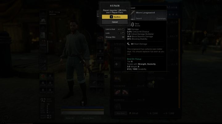 Wyposażenie w New World ma swoją wytrzymałość - New World: Porady na start - New World - poradnik do gry