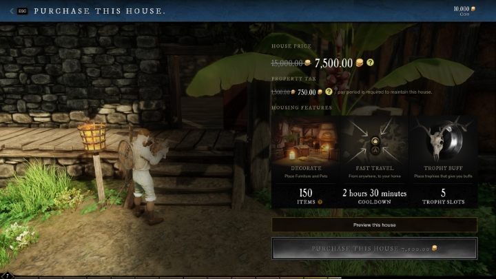 W New World możliwe jest kupno własnego domu - dzięki niemu uzyskacie dodatkowe miejsce do składowania przedmiotów, a także dodatkowy punkt teleportacji - New World: Porady na start - New World - poradnik do gry