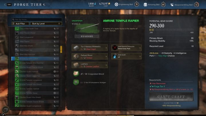 Najlepszą broń i zbroję w New World można zdobyć poprzez crafting - New World: Lepsza broń i pancerz - jak zdobyć - New World - poradnik do gry