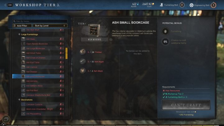 Wszystkie meble tworzy się przy stole warsztatowym - New World: Własny dom - New World - poradnik do gry