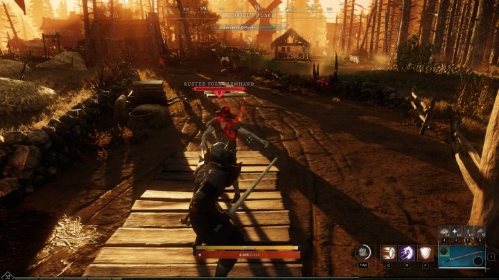 W czasie walki w zwarciu możecie blokować ataki wrogów - najbardziej skuteczne bloki wykonuje się tarczą, ale blokowanie innym uzbrojeniem również jest możliwe - New World: Walka - New World - poradnik do gry