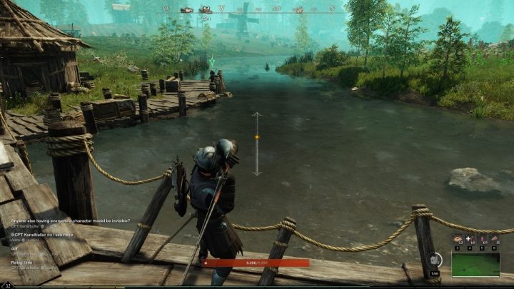 Ujrzycie wskaźnik informujący o tym, jak daleko zarzucicie wędkę - New World: Rybołówstwo - zbieranie (gathering) - New World - poradnik do gry