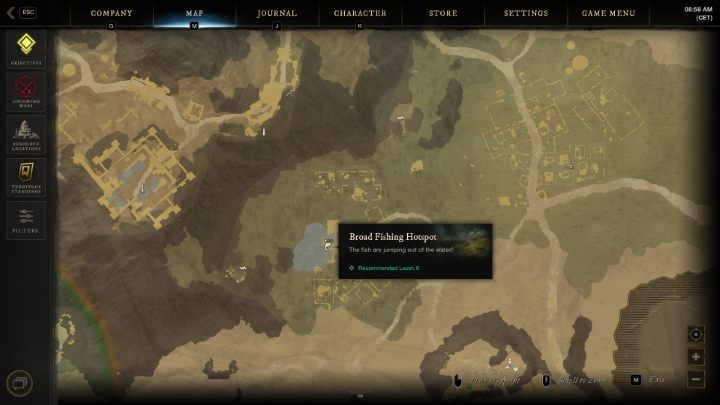 Ryby w New World można łowić przy dowolnym źródle wody, ale w grze znajdują się też specjalne łowiska (Fishing Hotspots) - New World: Rybołówstwo - zbieranie (gathering) - New World - poradnik do gry