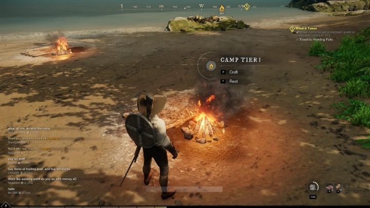 Po zastosowaniu surowców, odsuńcie się nieco od obozu - New World: Obóz - jak odblokować? - New World - poradnik do gry