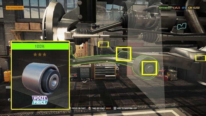 Jeśli po badaniach nadal na liście jest sporo nieodkrytych części, możecie być pewni, że wiele z nich to gumowe tuleje (Rubber Cushing) i małe gumowe tuleje (small rubber bushing), które występują licznie w elementach zawieszenia z przodu i z tyłu - Niewykryta część - co robić, jak znaleźć? - Car Mechanic Simulator 2021 - poradnik do gry