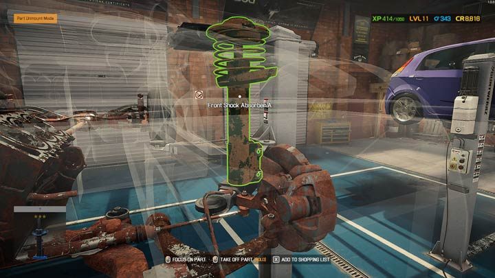 Niektóre rodzaje amortyzatorów (shock absorber) wymagają nieco więcej pracy niż sama wymiana - Amortyzatory - jak wymienić? - Car Mechanic Simulator 2021 - poradnik do gry